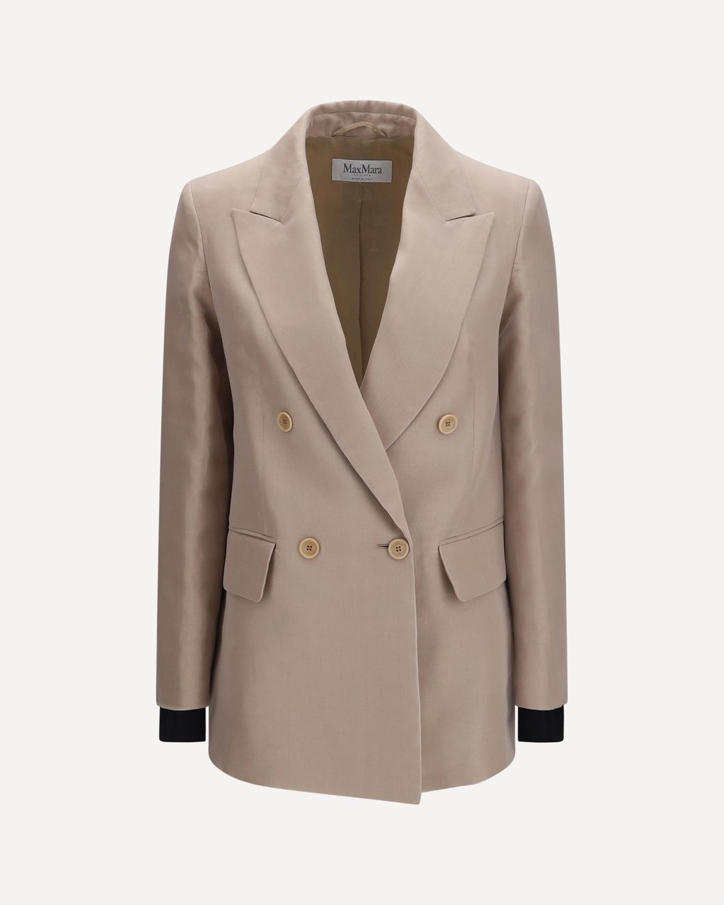 Max Mara Natural Feltro Silk Blazer