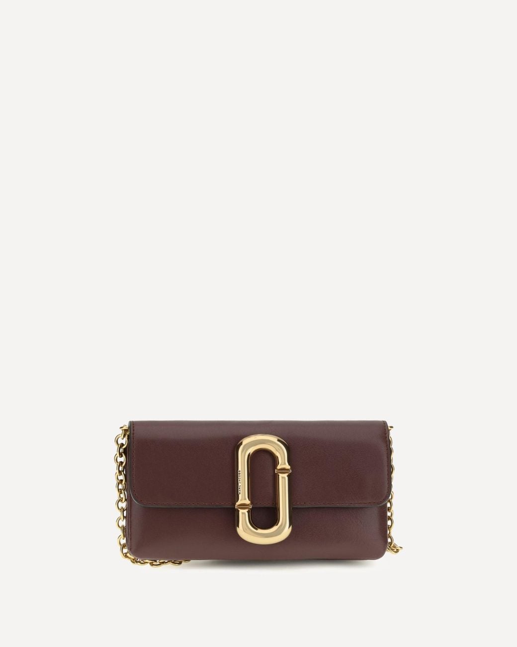 Marc Jacobs Brown Snapshot Chain Wallet