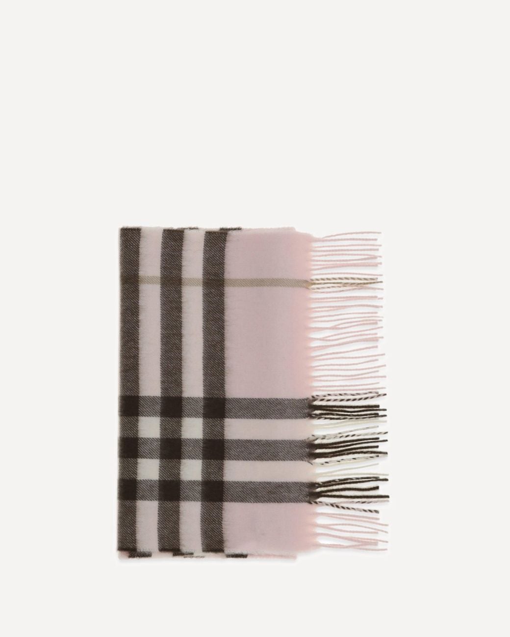 Burberry Pink Check Cashmere Scarf