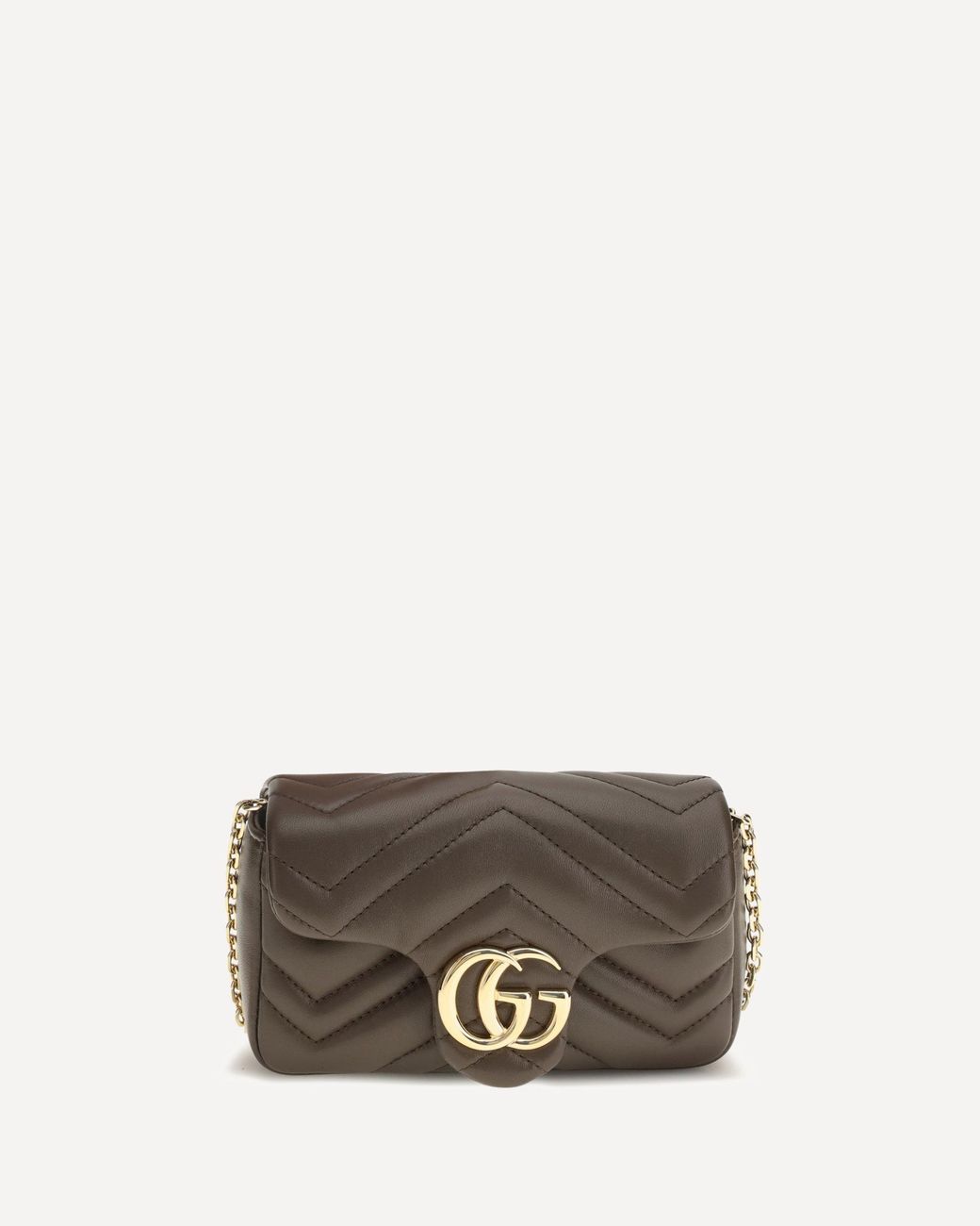 Gucci Brown Gg Marmont Shoulder Bag