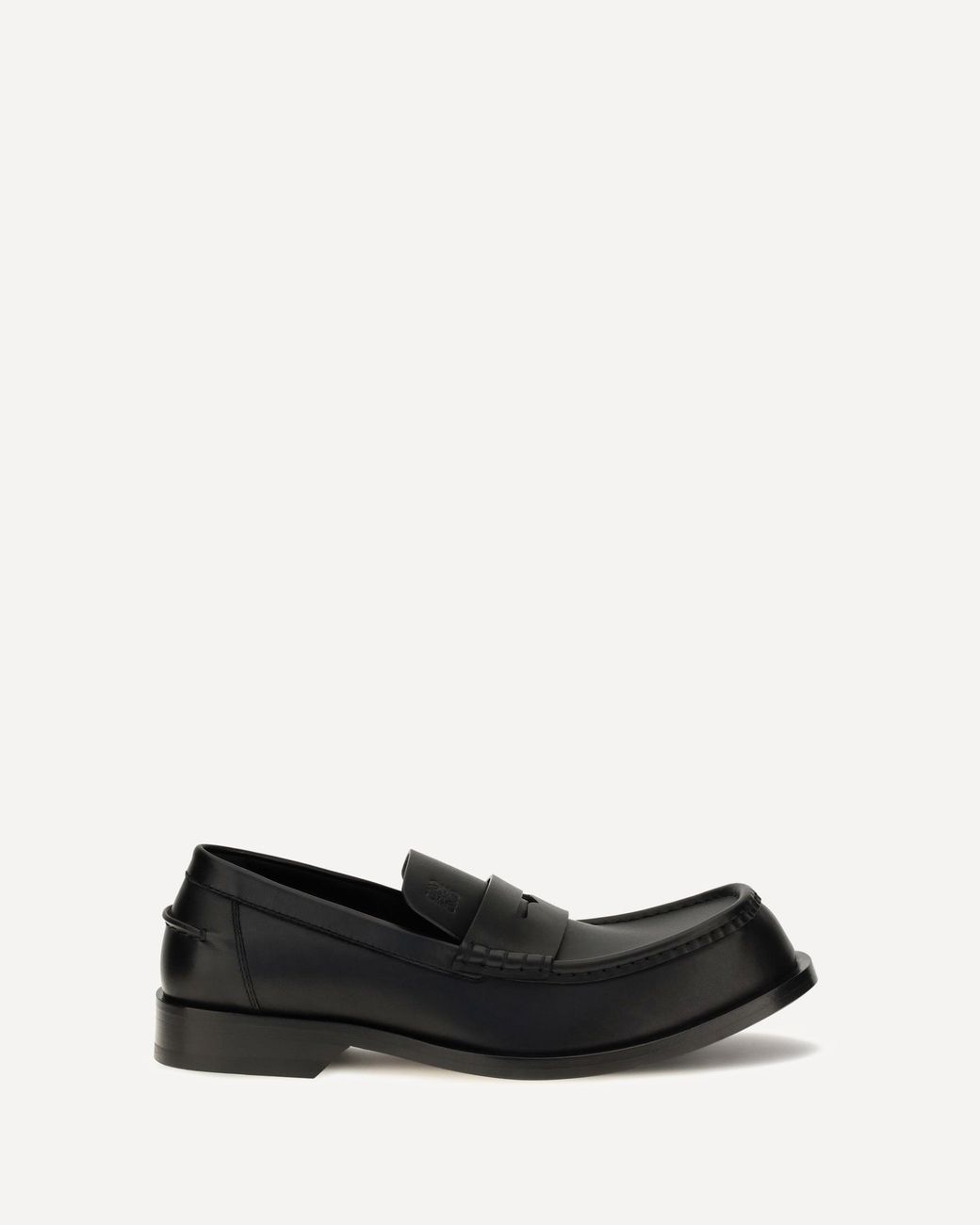 Loewe Black Bobine Polished Calfskin Loafers for men