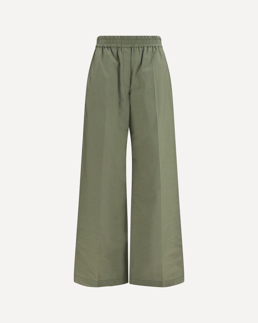 Brunello Cucinelli Green Pants With Elasticated Waist