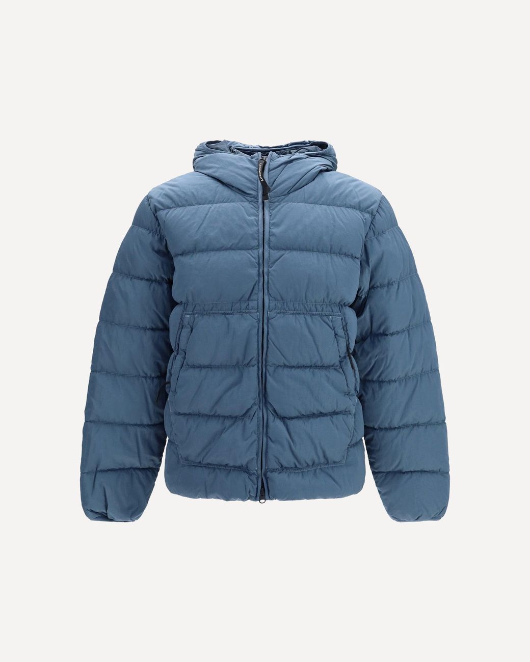 C P Company Blue Goggle Hooded Jacket Orion for men