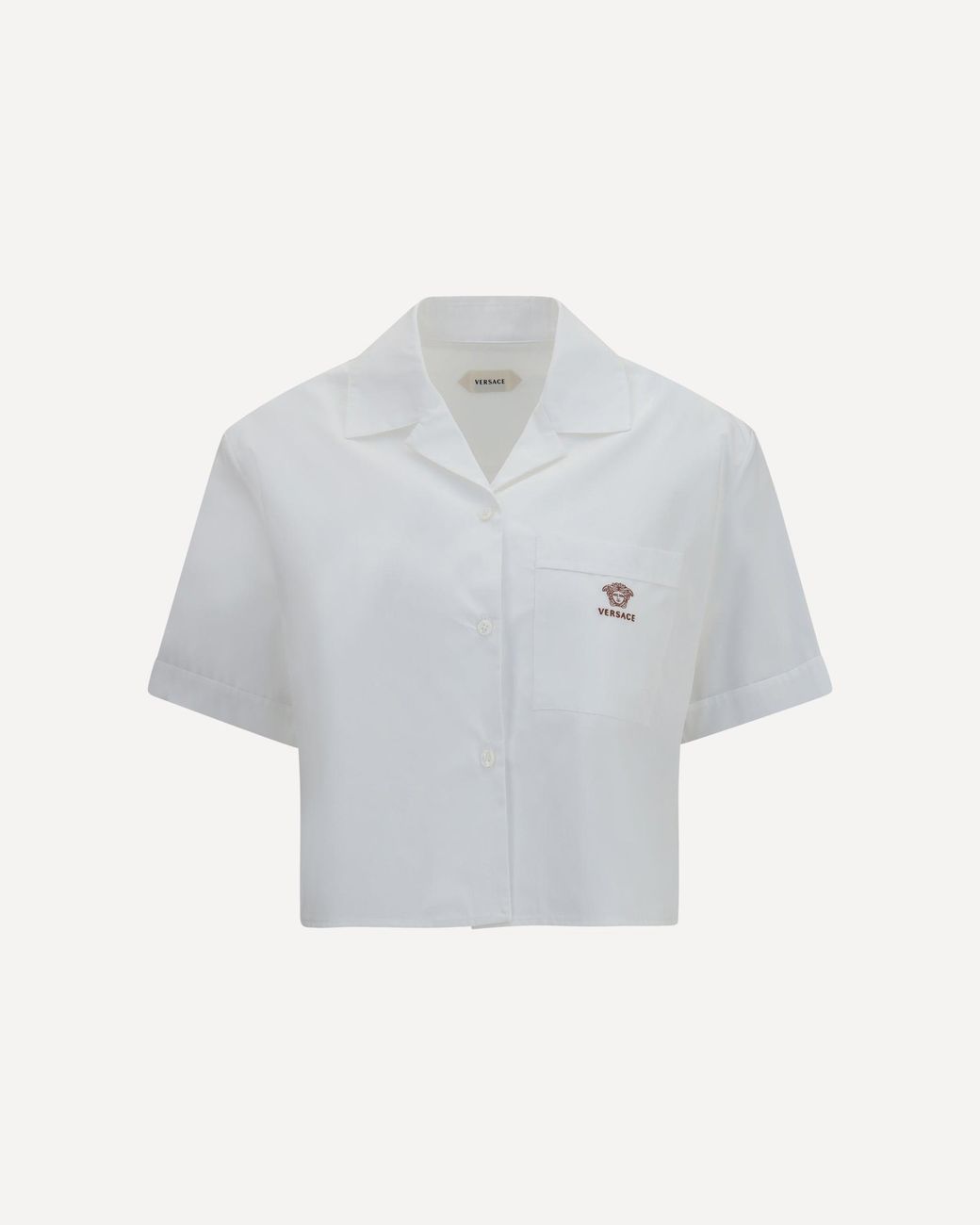 Camicia Crop di Versace in White