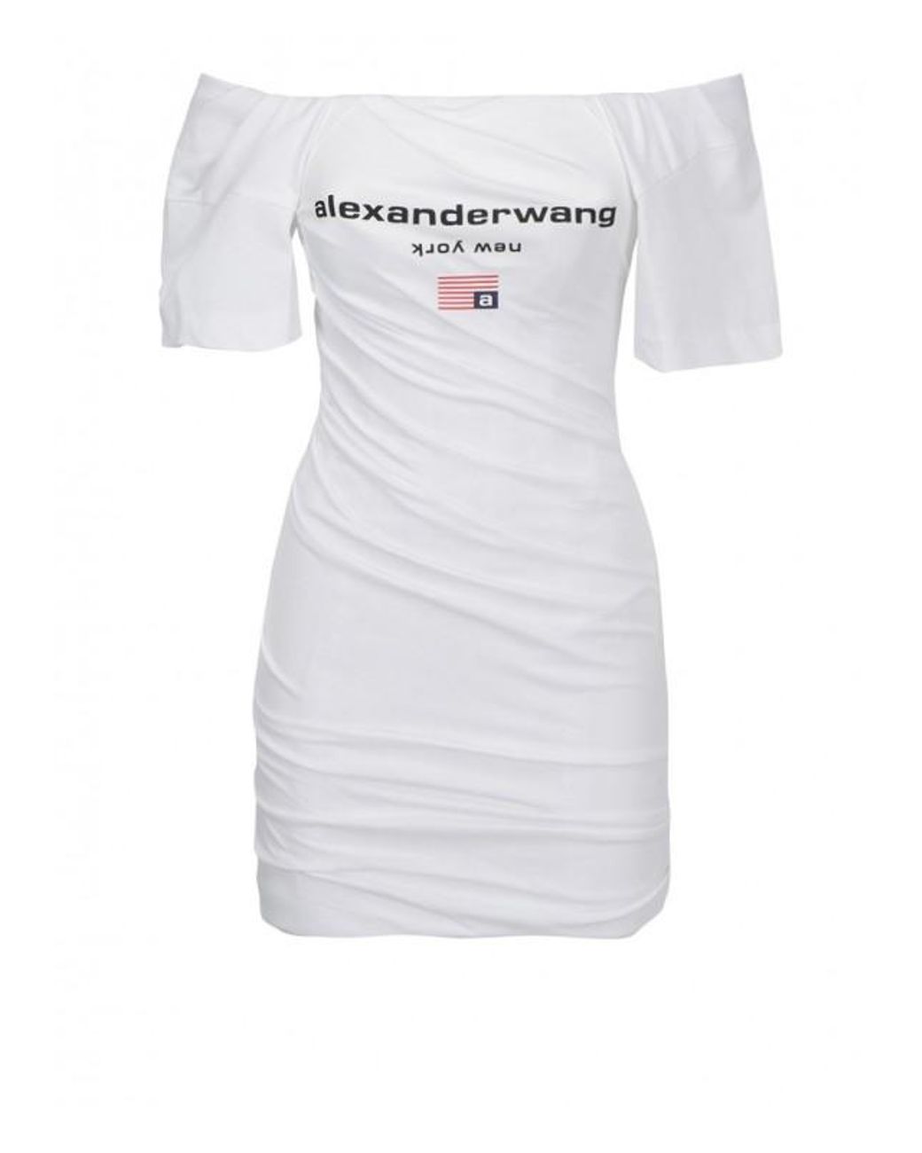 alexander wang twisted t shirt bustier dress