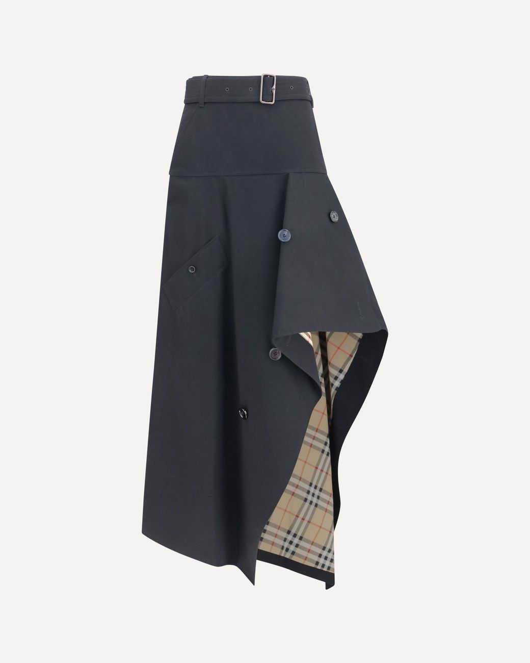Burberry Blue Heather Asymmetric Skirt