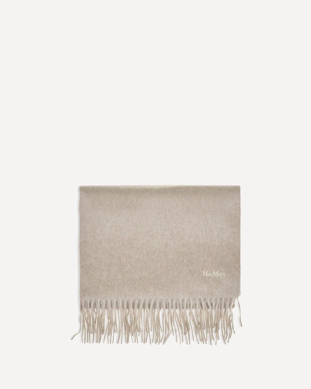 Max Mara White Baci Cashmere Scarf