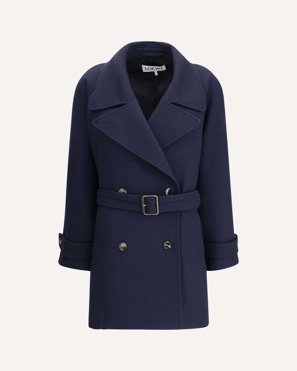 Loewe Blue Double-Breasted Coat