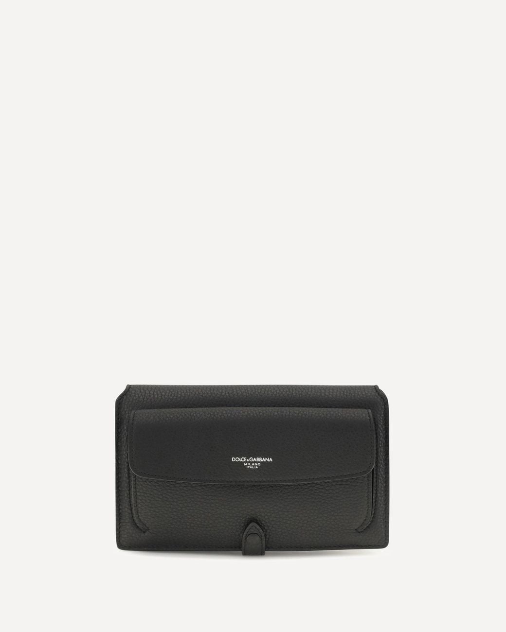 Dolce & Gabbana Black Calfskin Crossbody Minibag for men