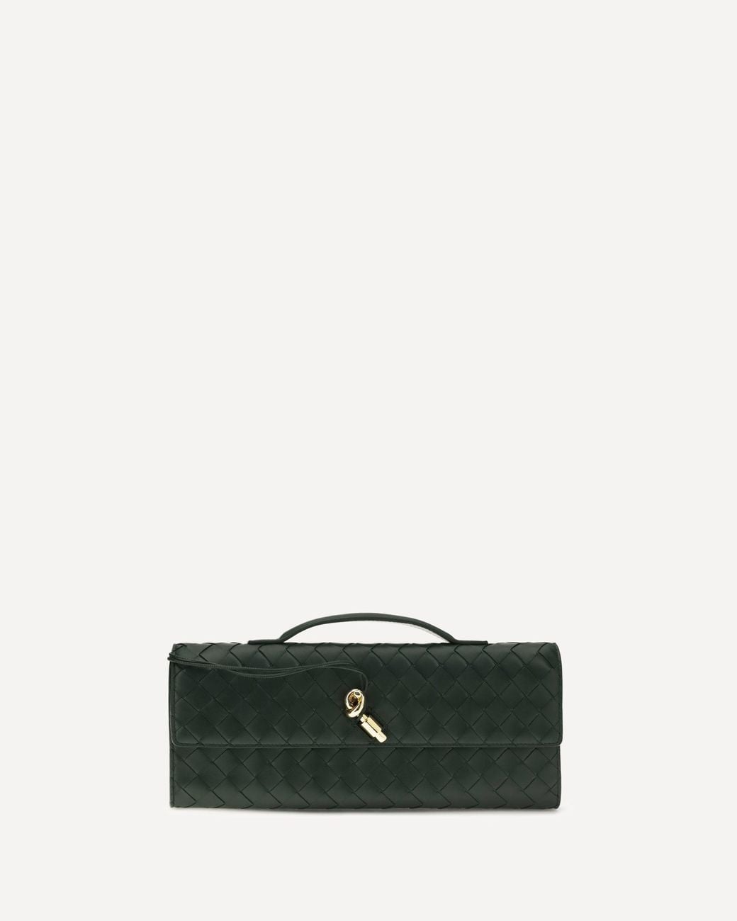 Bottega Veneta Green Andiamo Handbag
