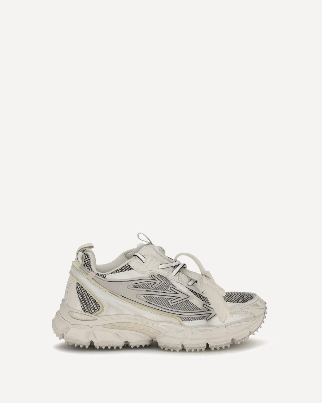 Off-White c/o Virgil Abloh White Be Right Back Worn Out Sneakers