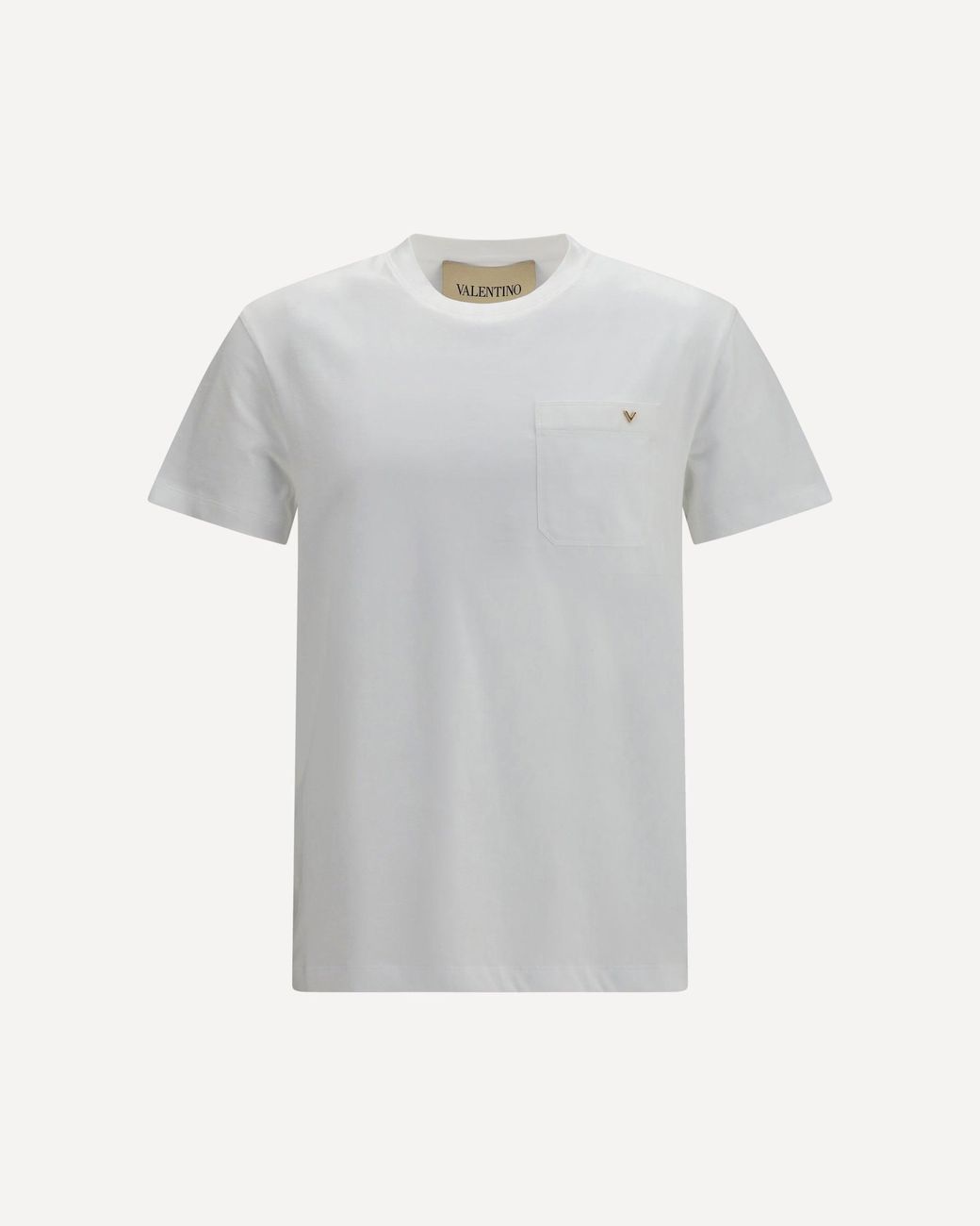 Valentino Gray Cotton Vlogo T-Shirt for men