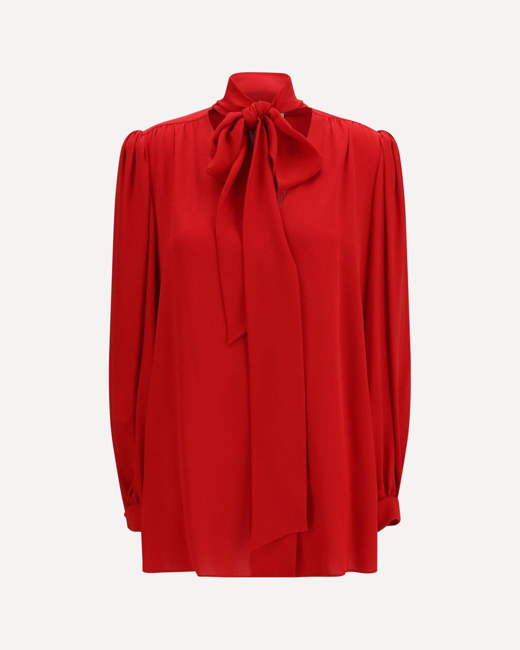 Valentino Red Silk Georgette Blouse