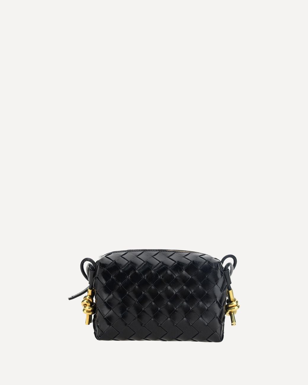 Bottega Veneta Black Loop Leather Shoulder Bag
