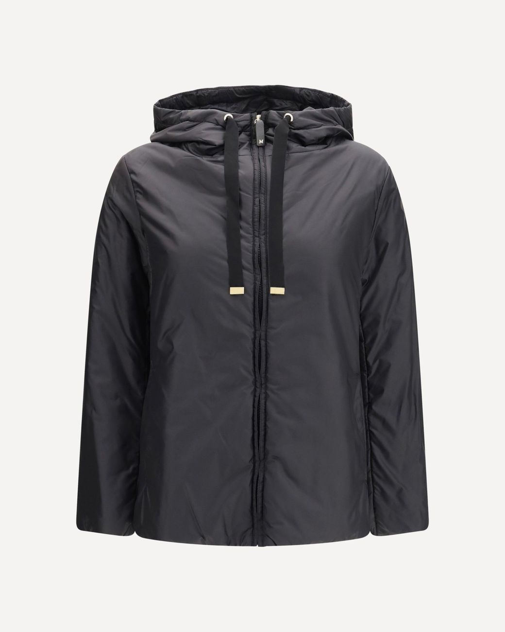 Max Mara Black Hooded Padded Jacket