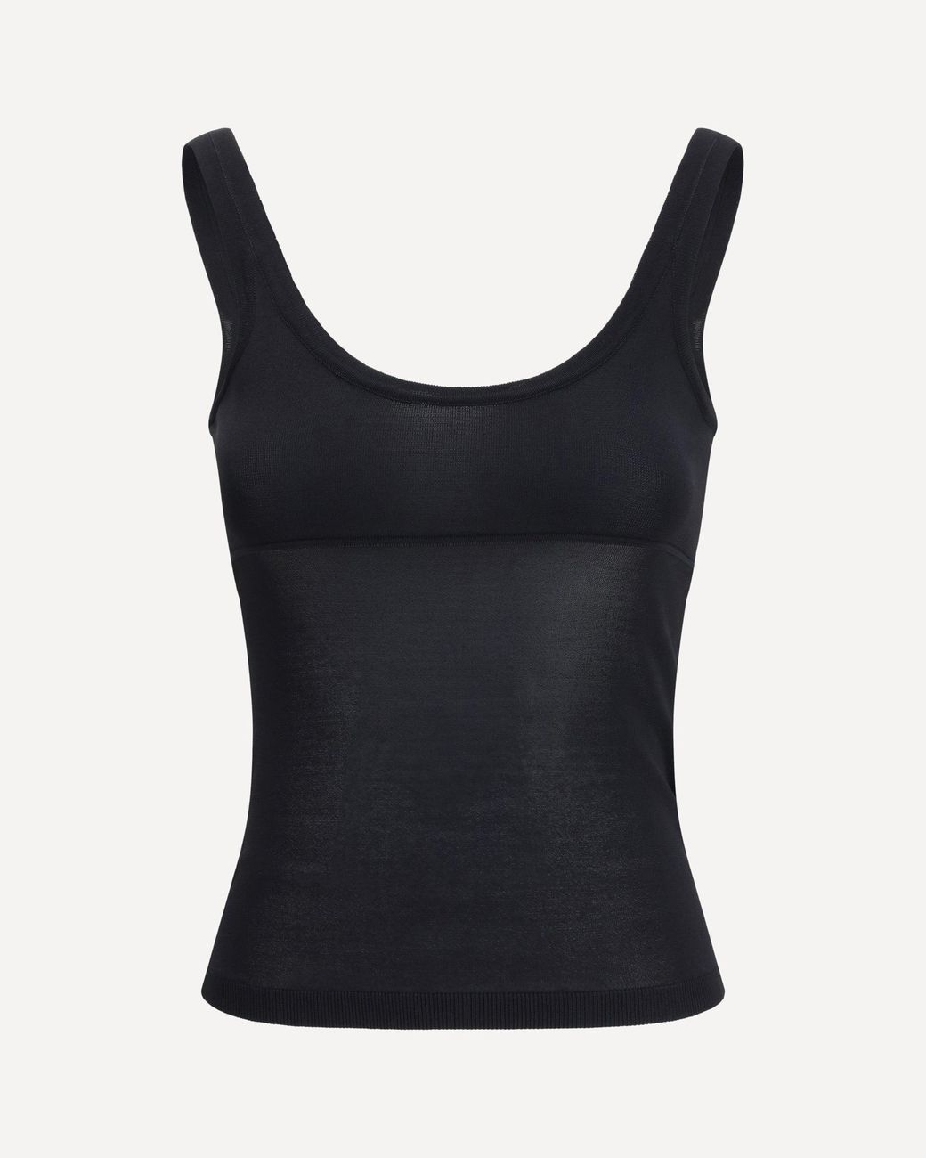 Max Mara Black Biada Wide Neckline Top