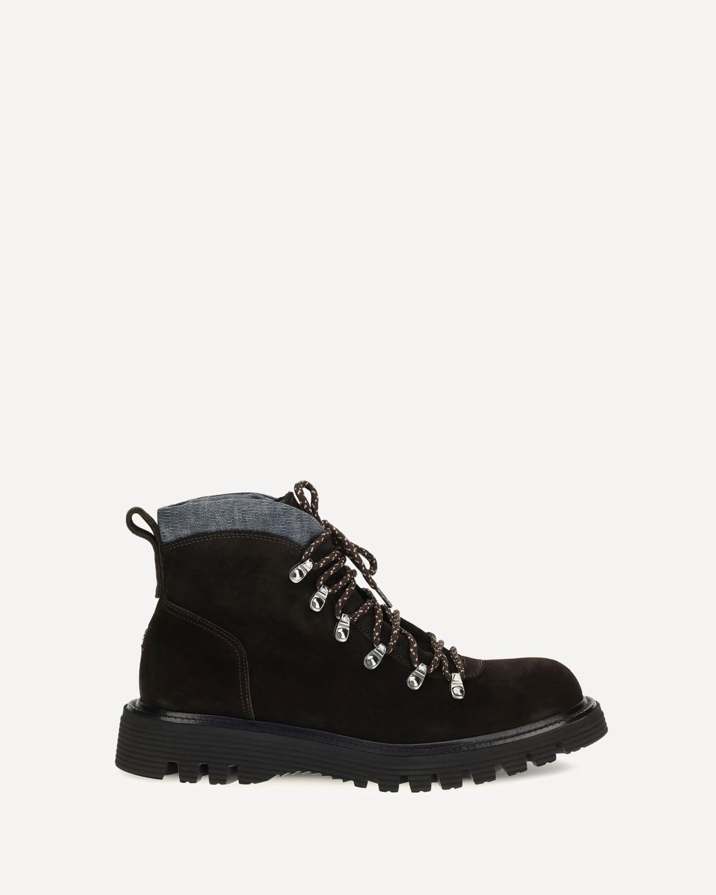 Fratelli Rossetti Black Suede Lace-Up Boots for men