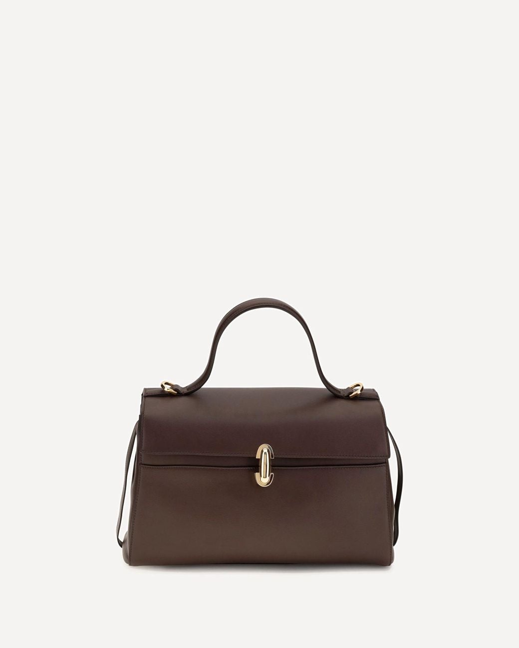 SAVETTE Brown Soft Symmetry Handbag