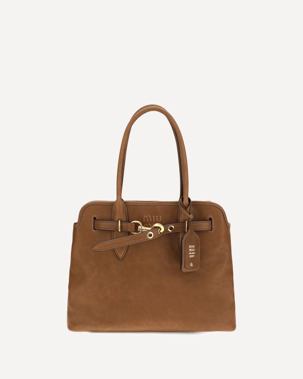 Miu Miu Brown Aventure Shoulder Bag