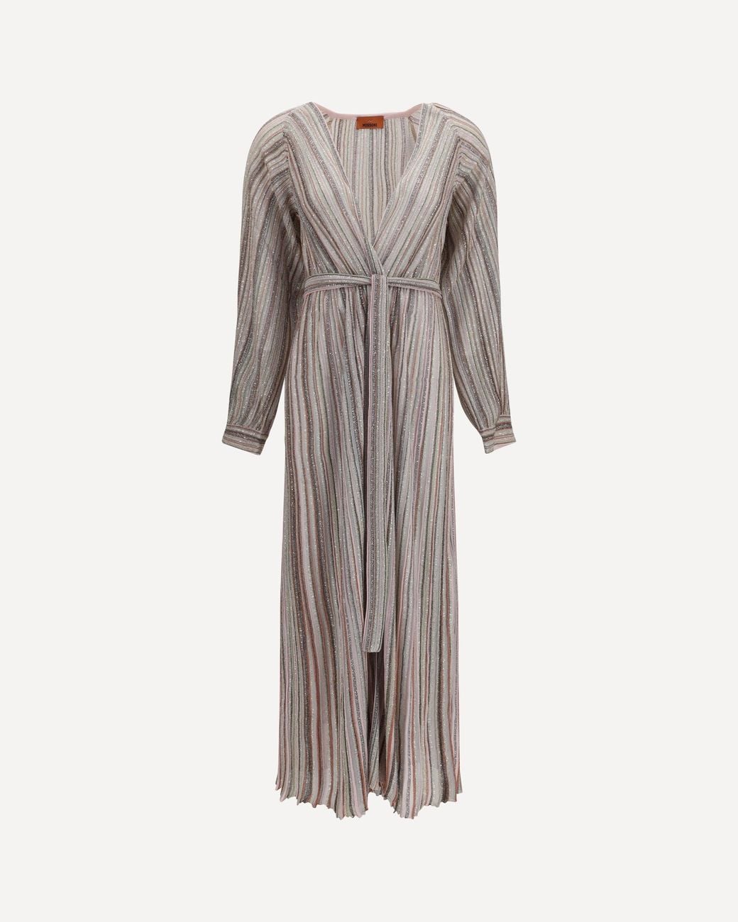 Missoni Natural Long Sequin Cardigan Dress