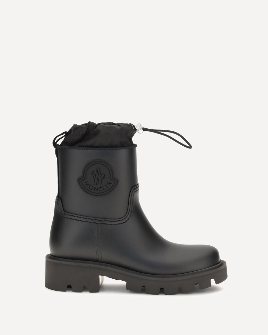 Moncler Black Kickstream Rain Boots
