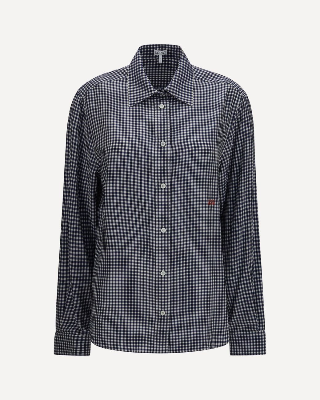 Loewe Blue Silk Shirt