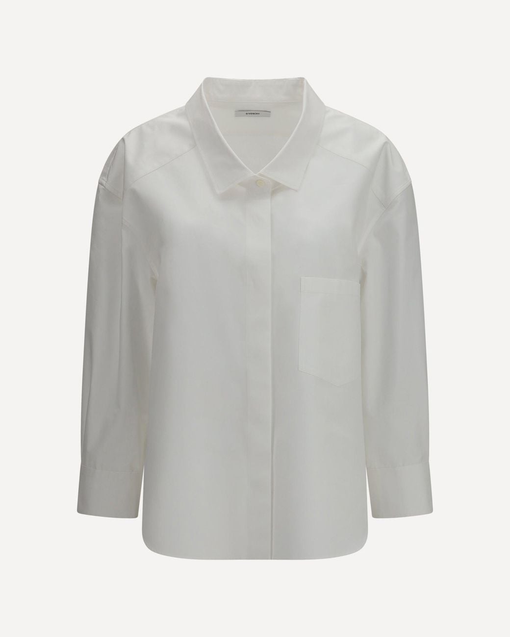 Givenchy Gray Cotton Poplin Shirt