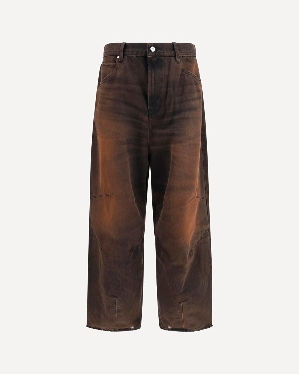 PDF CHANNEL Brown New Leggenda Plaster Jeans for men