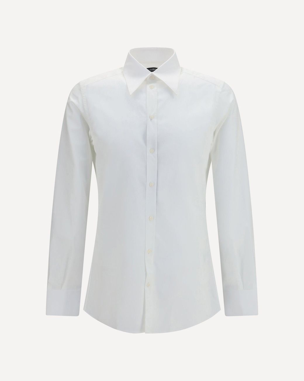 Dolce & Gabbana White Cotton Poplin Shirt for men