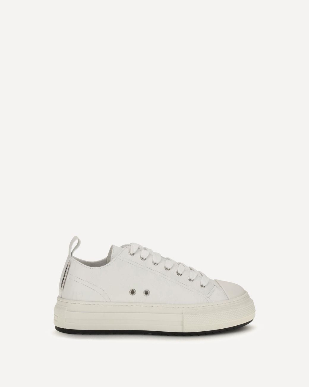 DSquared² White Platform Canvas Sneakers for men