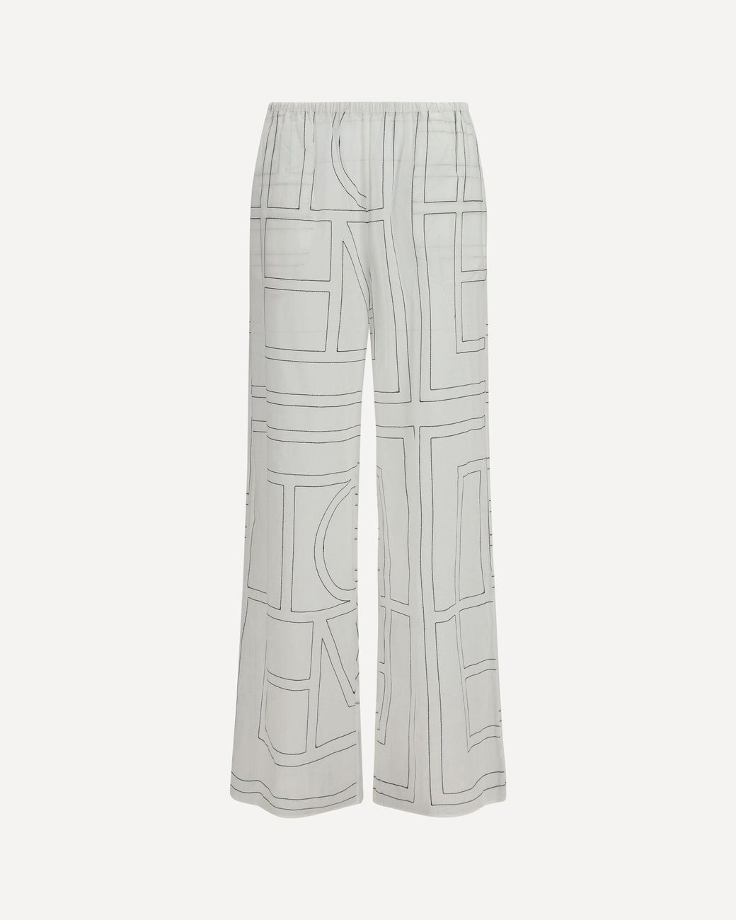 Totême White Monogram Pants