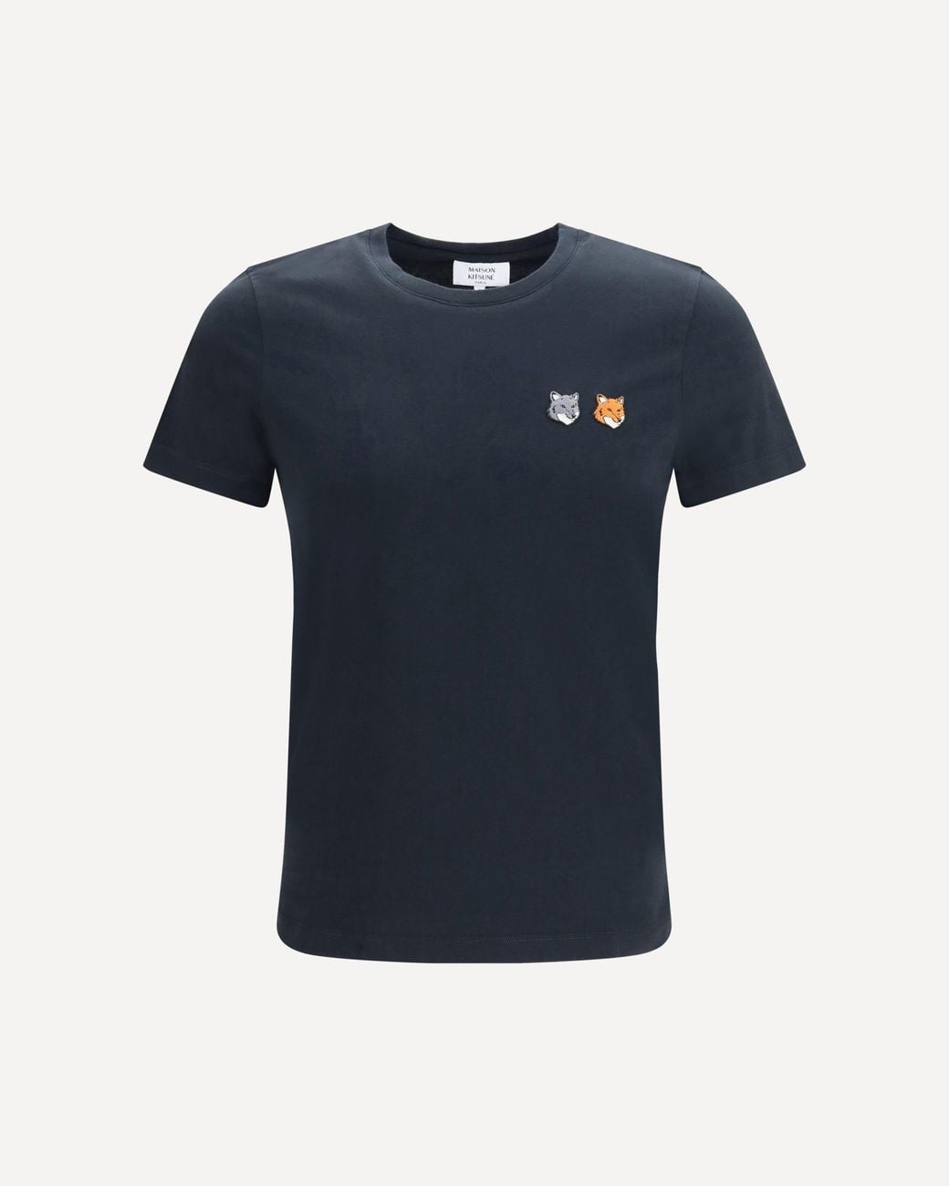 Maison Kitsuné Blue Double Fox Head T-Shirt for men