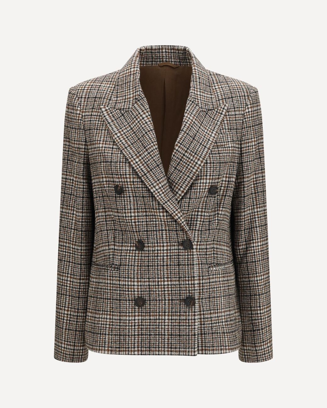 Brunello Cucinelli Brown Double-Breasted Jacket