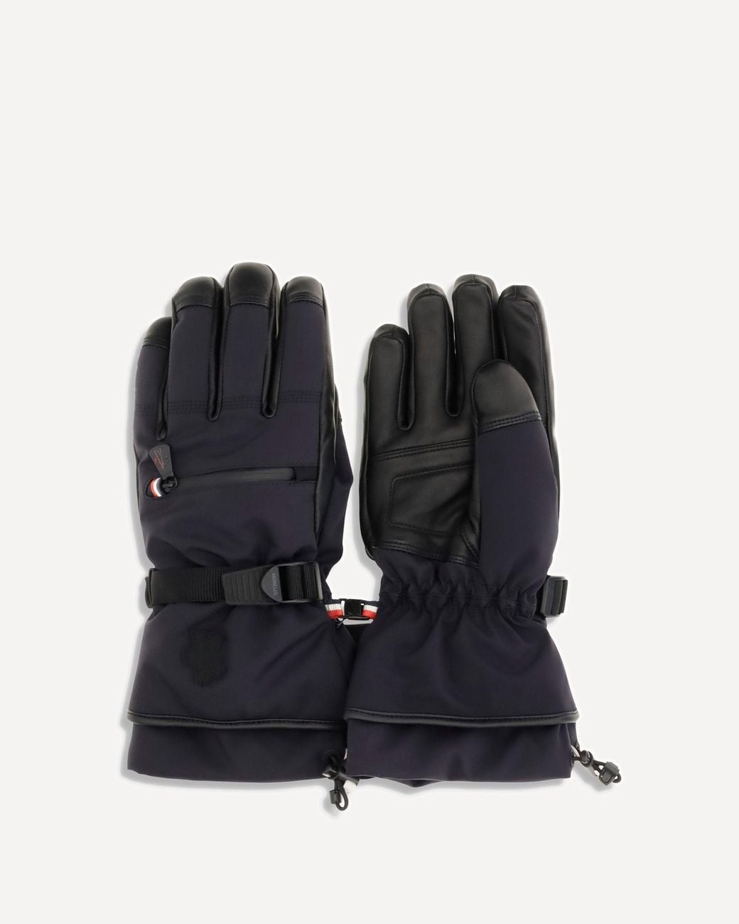 Moncler Black Stretch-Nylon Padded Gloves for men