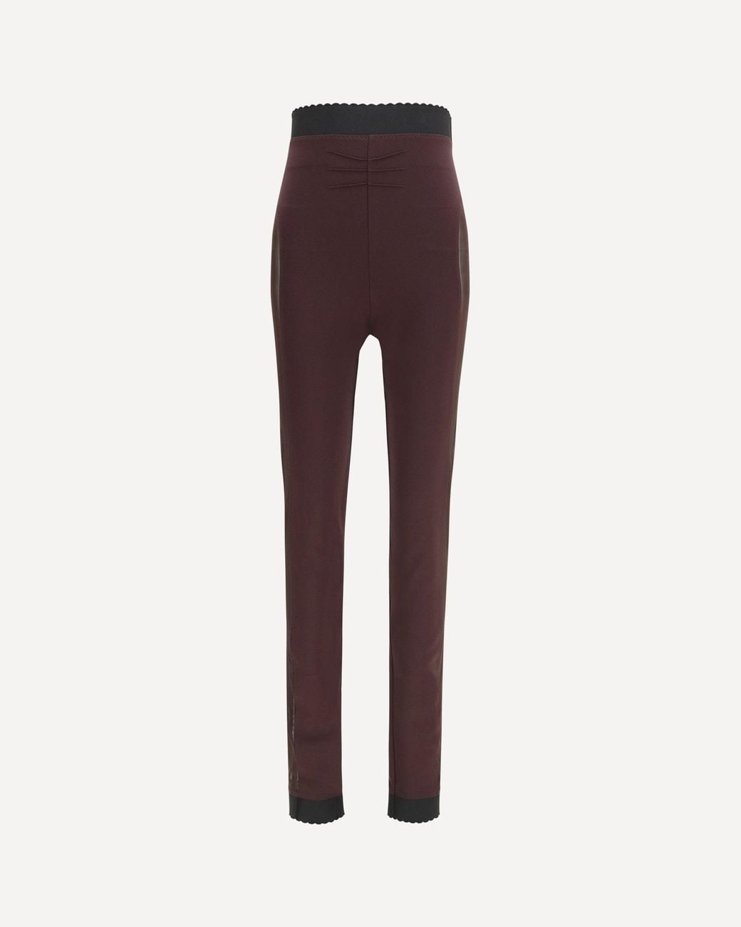 The Attico Purple Sheer Detail Leggings