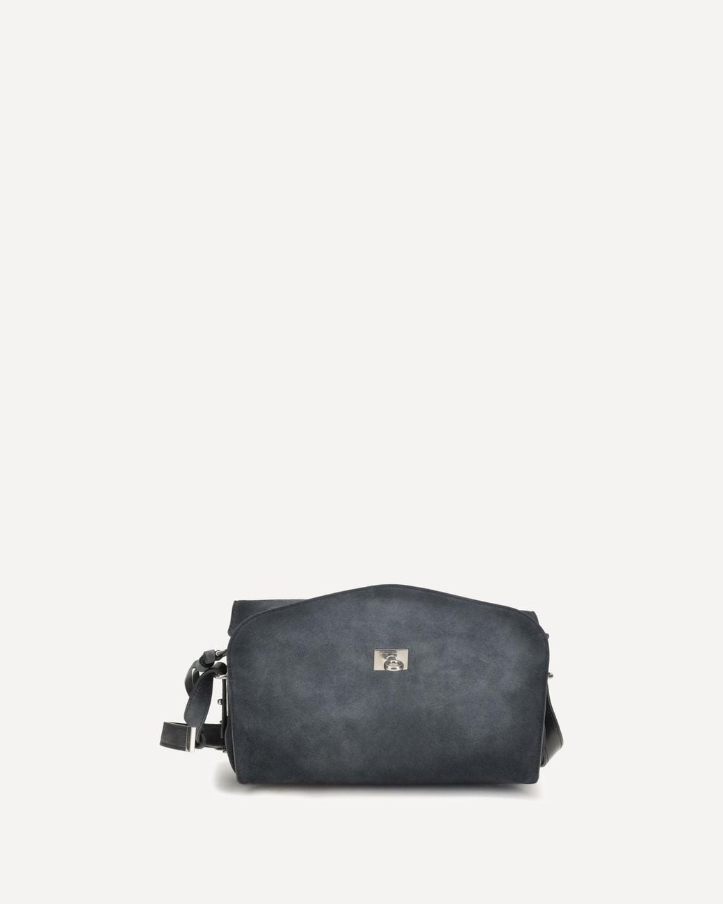 Balenciaga Blue Medium Le 7 Suede Shoulder Bag