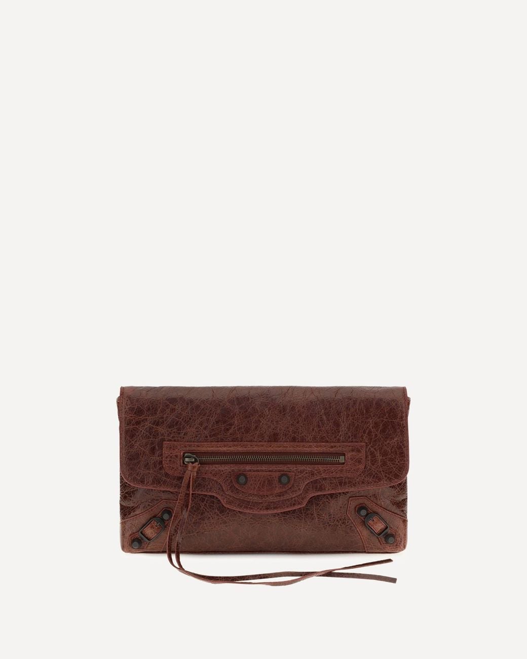 Balenciaga Brown Le City Clutch