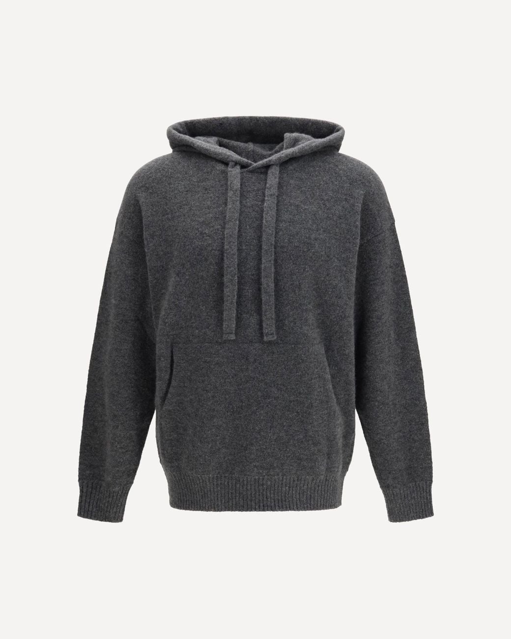 Laneus Gray Cashmere And Silk Hooded Sweater for men