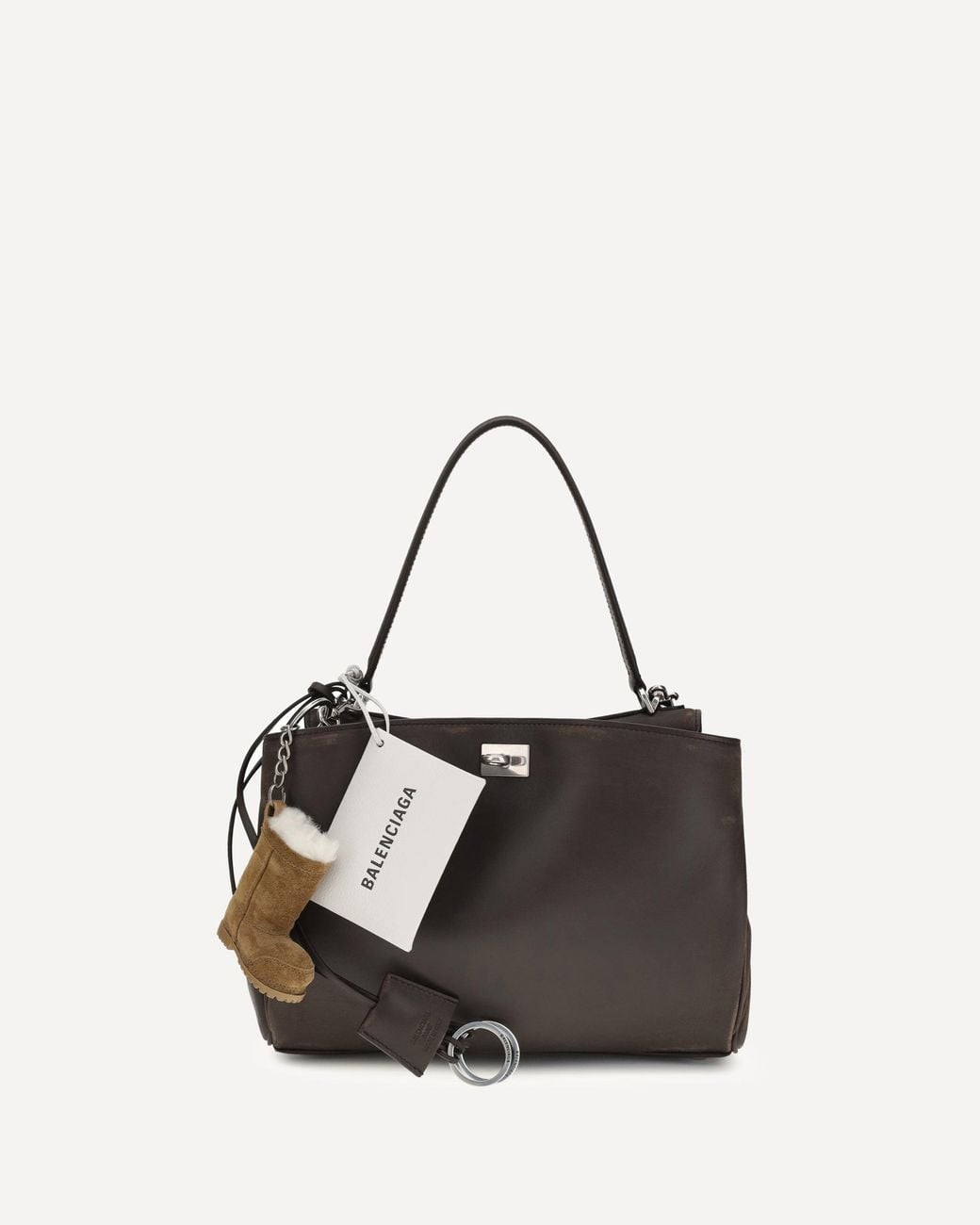 Balenciaga Black Small Rodeo Shoulder Bag