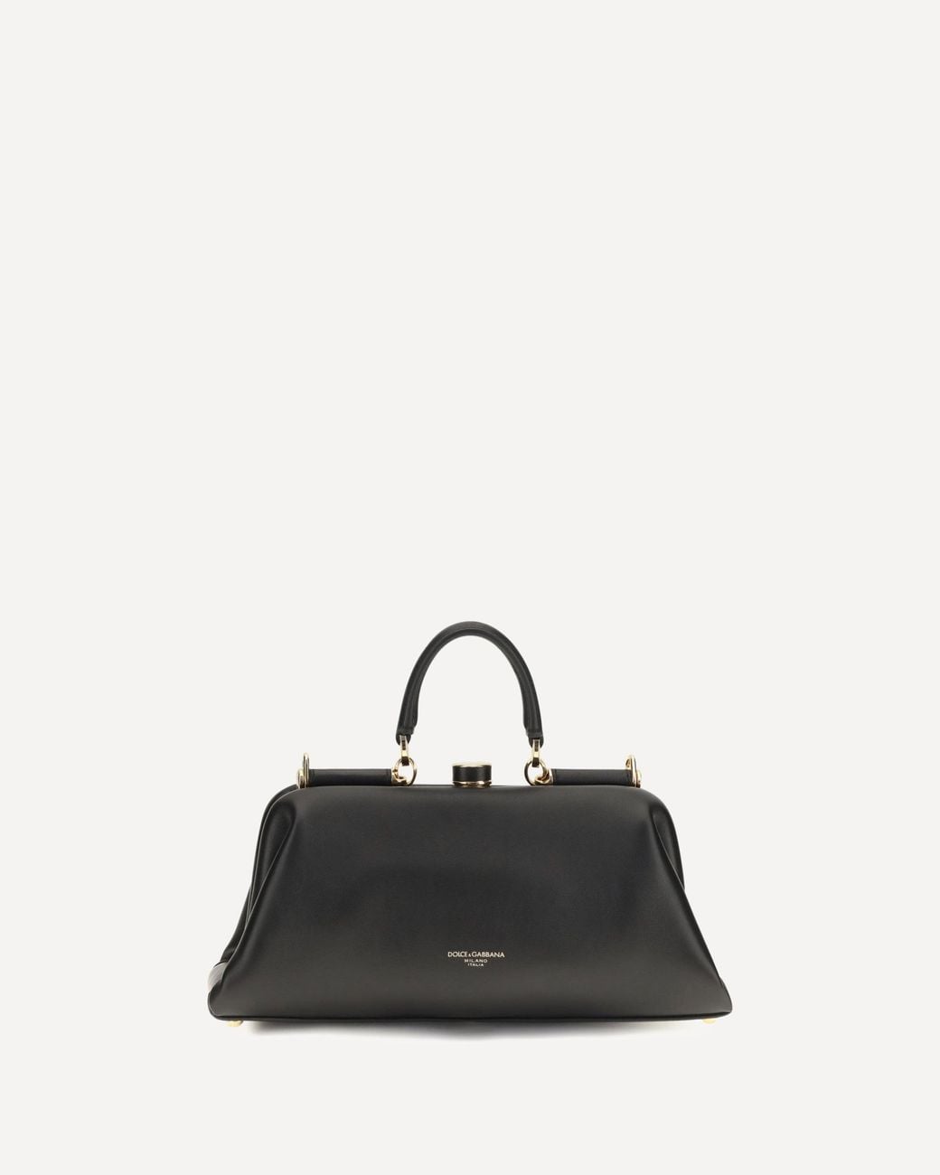 Dolce & Gabbana Black Grandma Medium Top-Handle Bag
