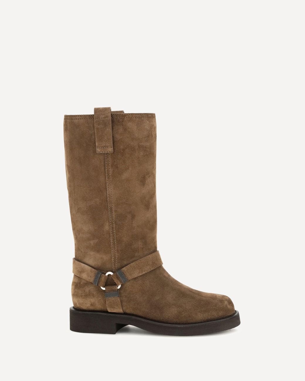 Brunello Cucinelli Brown Suede Boots
