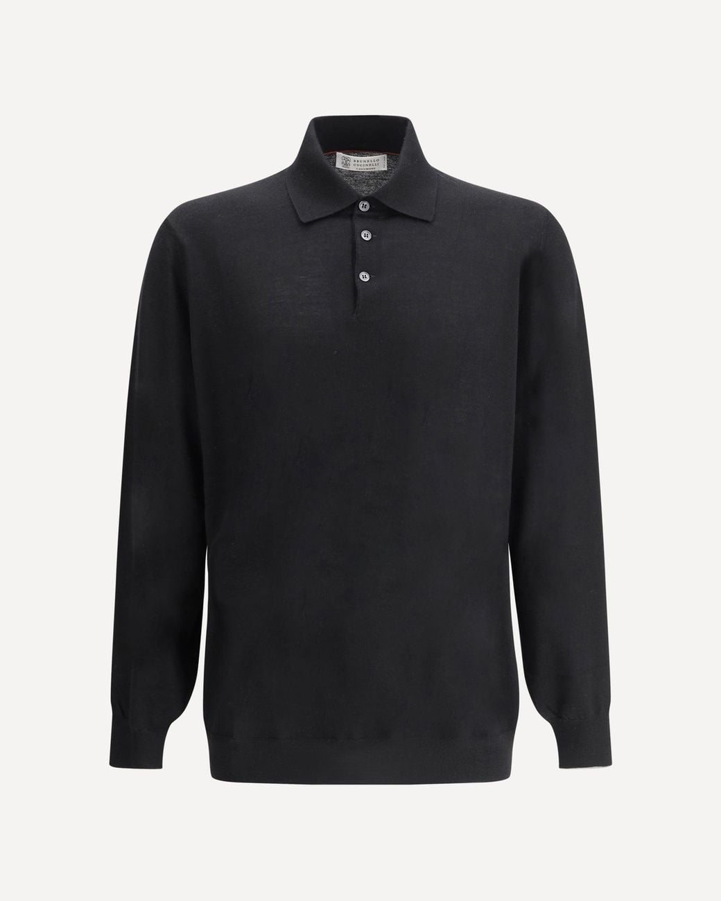 Brunello Cucinelli Blue Virgin Wool Polo Sweater for men