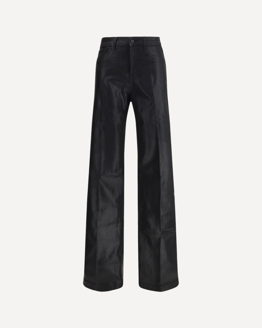 L'Agence Black Cotton High-Waisted Jean