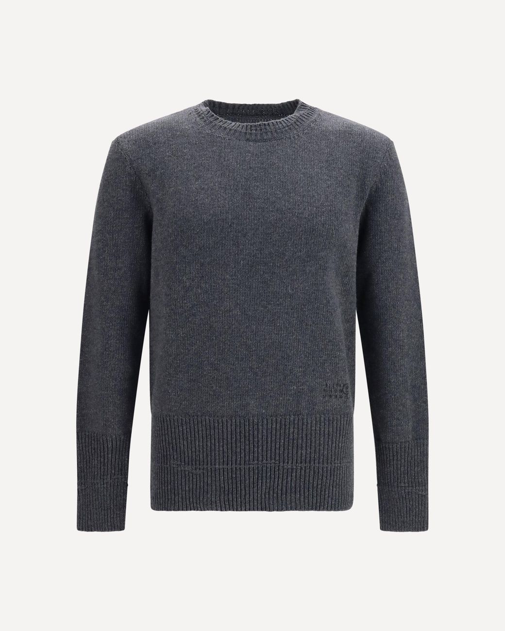 MM6 by Maison Margiela Blue Wool Crewneck Sweater for men