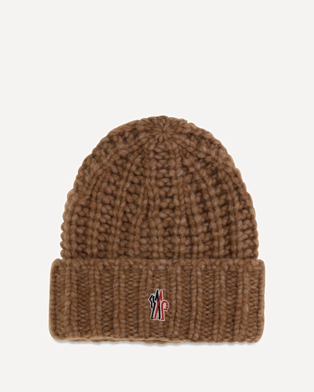 Moncler Brown Alpaca-Blend Ribbed Beanie