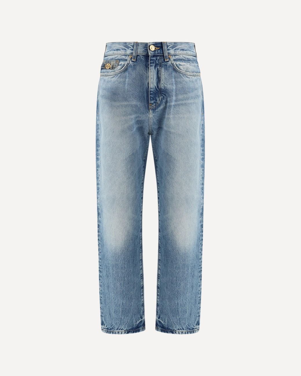 Versace Blue Distressed Jeans for men