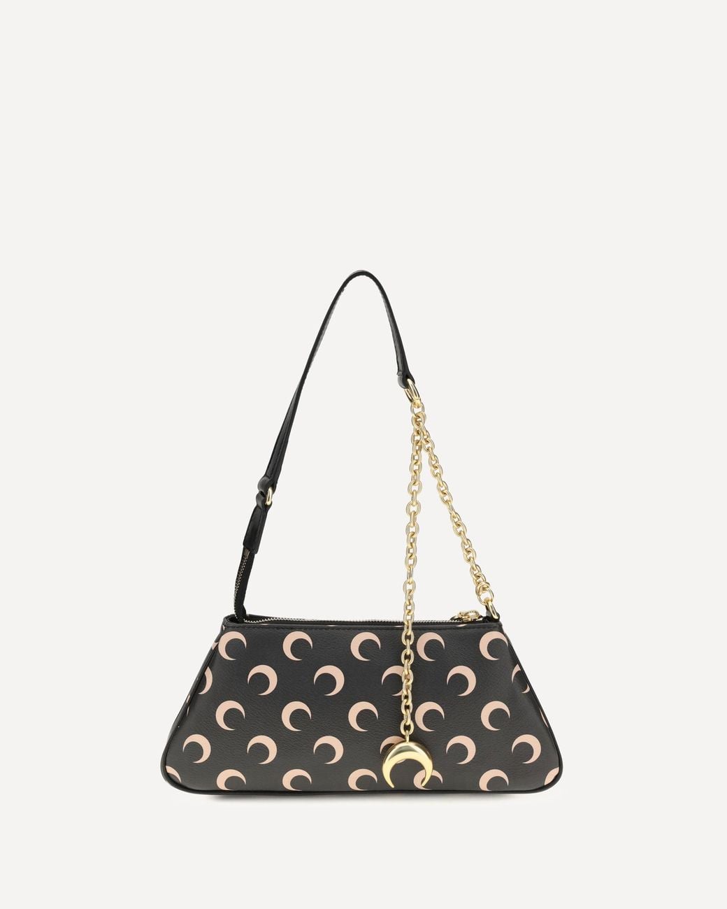 MARINE SERRE White Moon Motif Shoulder Bag