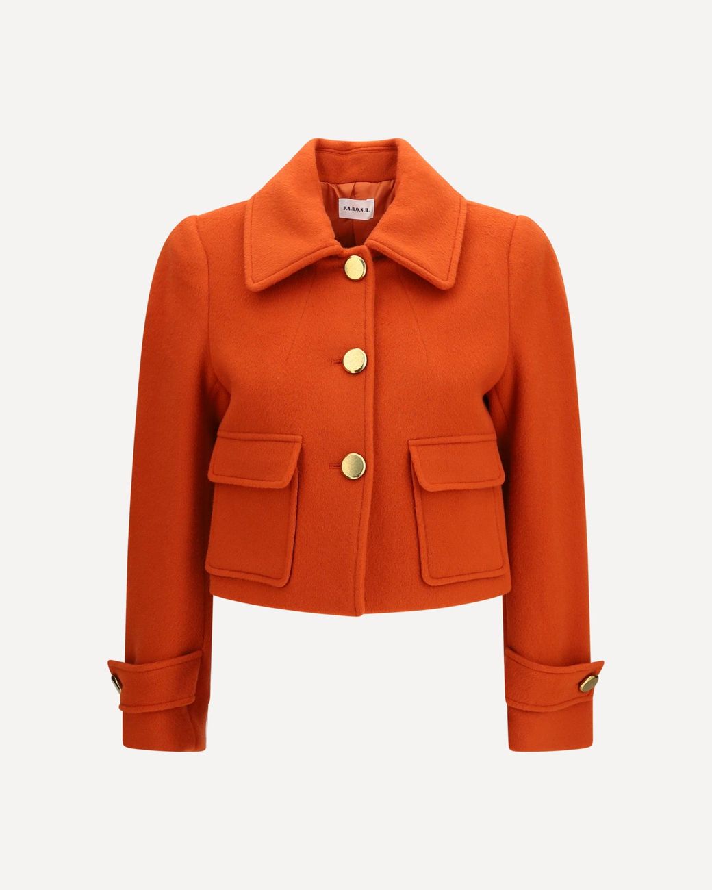 P.A.R.O.S.H. Orange P. A.R. O.S. H. Leak Single Breasted Blazer