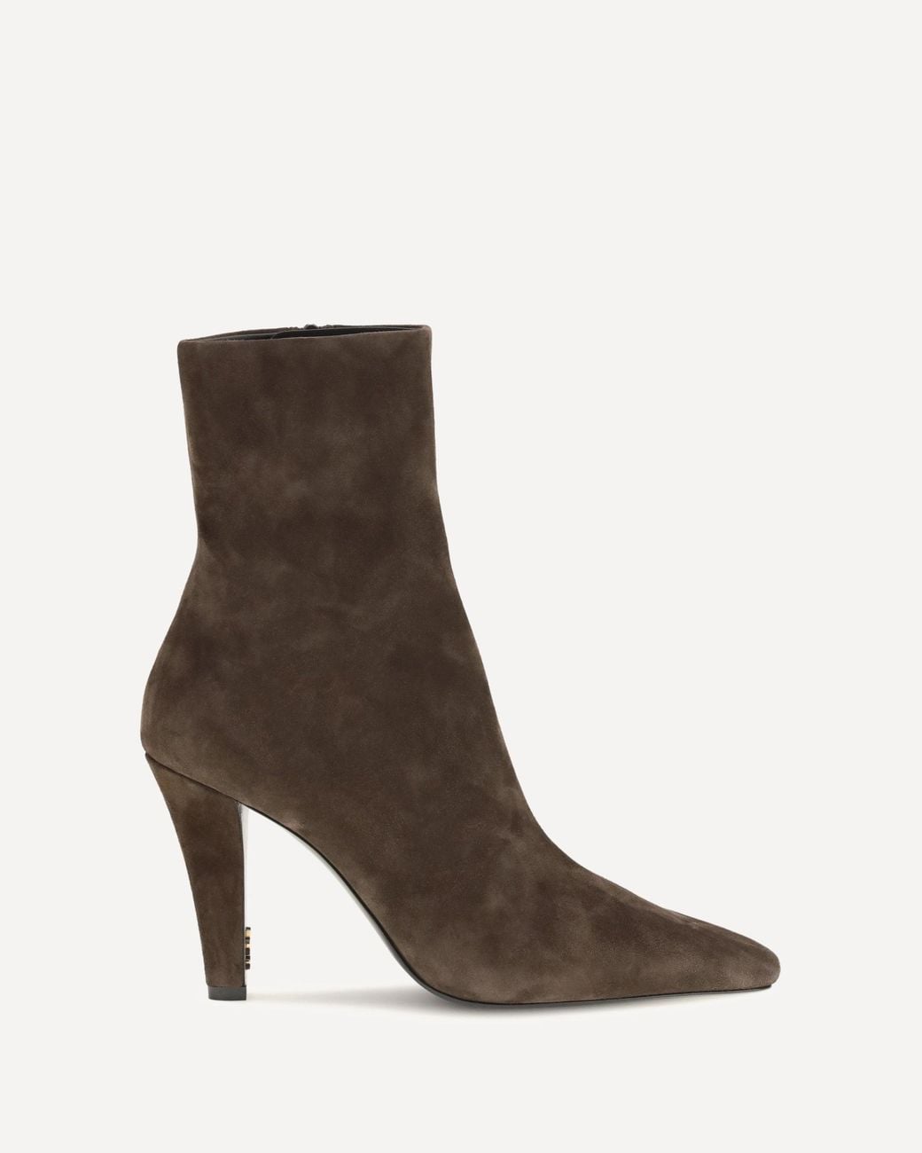 Saint Laurent Brown Jill Suede Ankle Boots