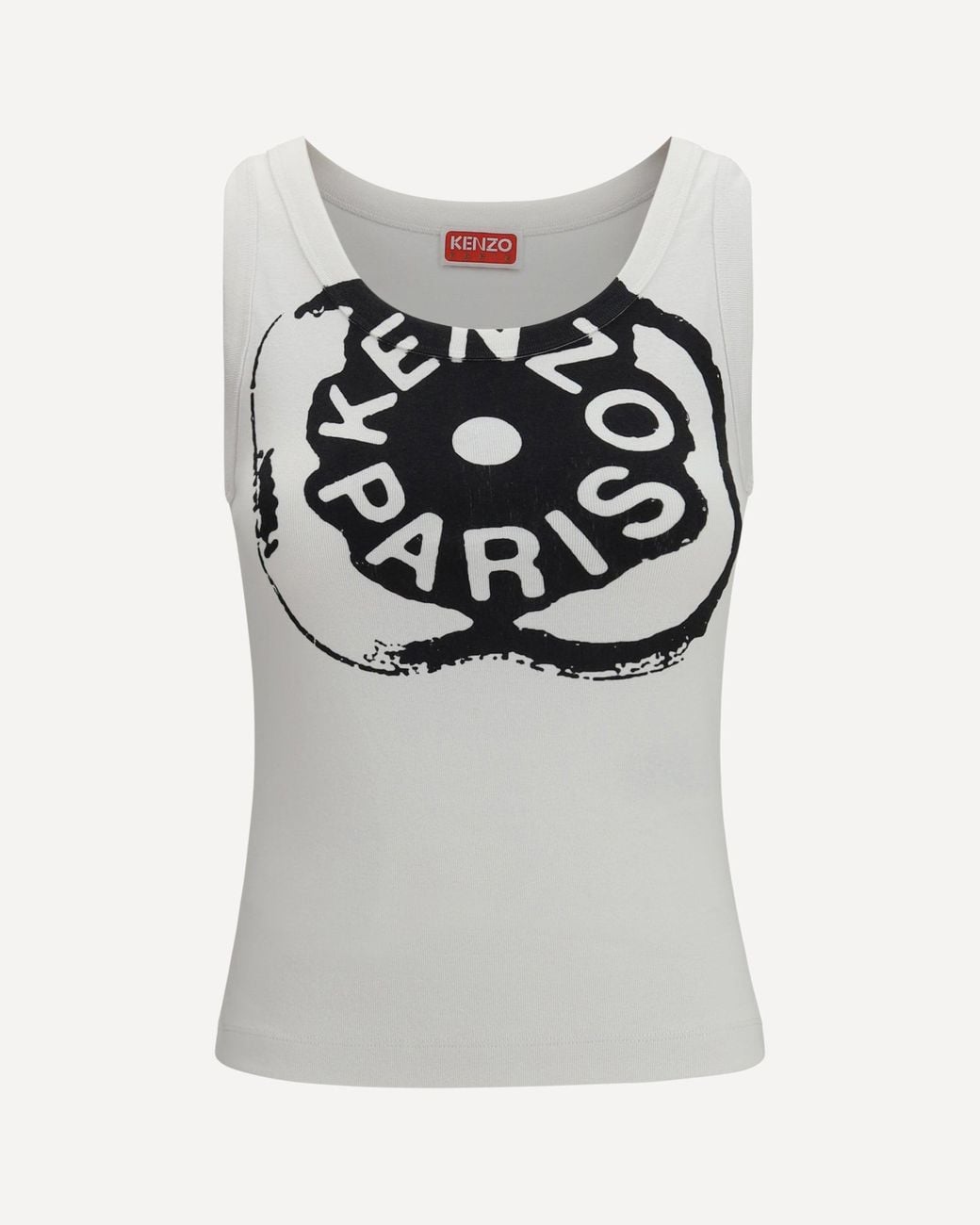 KENZO Gray Boke Flower 2.0 Ribbed Tank Top